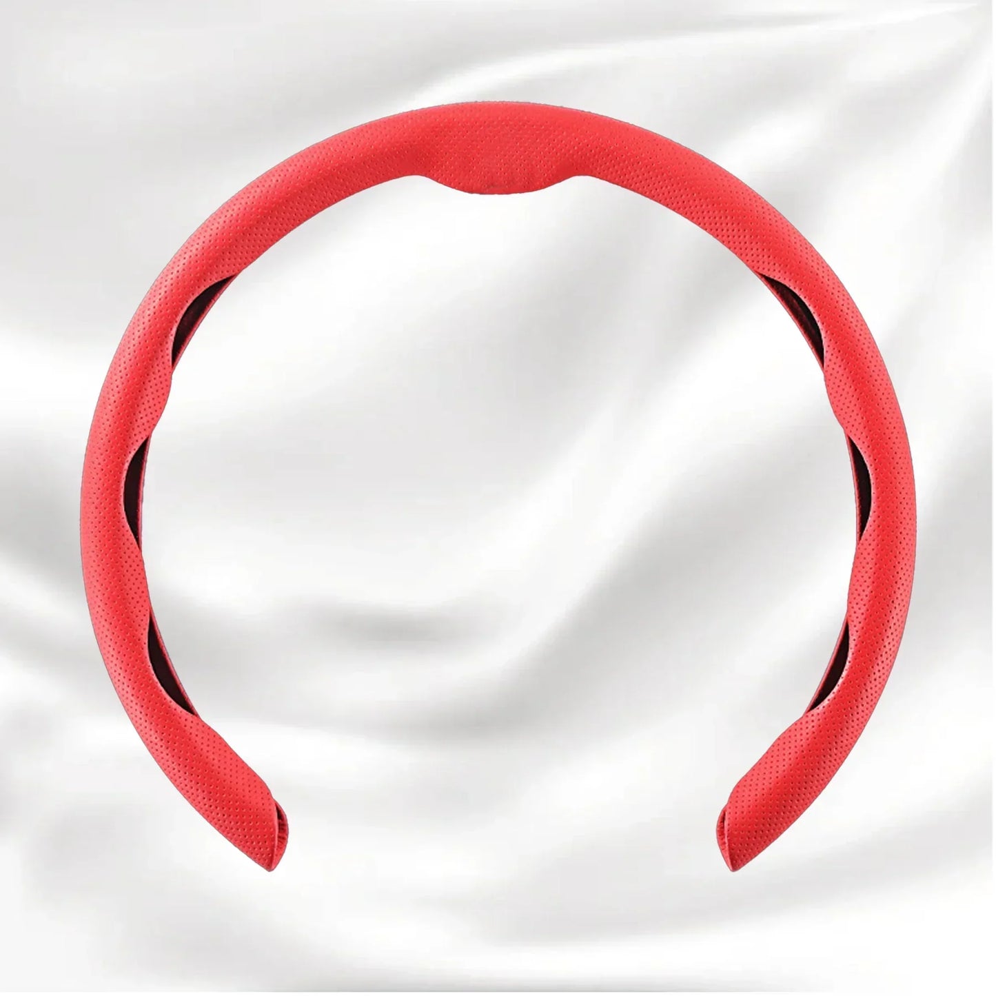 Nexi Customized Car Logo Breathable Ultra-thin 5D Leather & Carbon Car Steering Wheel Cover Universal Fit