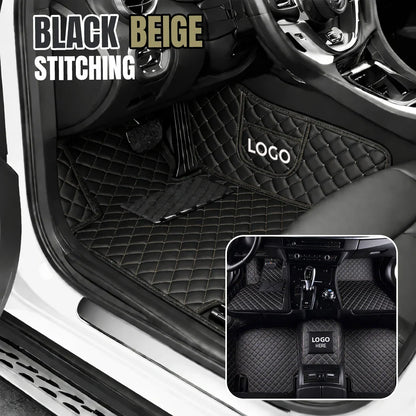 Elvie 2026 Premium 5-Layer Leather Custom Floor Mats for Cars